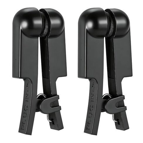 1 Pair Black Ear Clip Electrode Double-Sided Rubber Head for Ten-s 7000 & C-E-S Stimulation, Comfortable Reusable Ear Clip Accessory in Kuwait