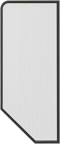 Wall-Mounted Toilet Partition Divider for Men's Public Restrooms, Urinal Privacy Screen, Bathroom Stall for Hotels, Schools, Shopping Malls, Black, 1 Piece in Kuwait