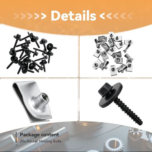 DSKOIPH COVER COVER SHIELD SHIELD BORT FOR FORD W716345-S450B 11570498 استبدال تشيفي كامارو كروز الاعتدال سيلفودو ماليبو كاديلاك بويك إيدز إسكان مستكشف (20 مجموعة) in Kuwait