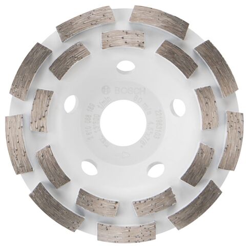 BOSCH DCDR04501 4-1/2 in. Double Row Segmented Diamond Cup Wheel | Longer Life, Effective Grinding | Concrete, Mortar | Small Angle Grinders in Saudi Arabia