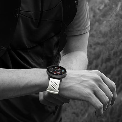 سوار ساعة من السيليكون مقاس 22 ملم متوافق مع Polar Grit X Pro/Grit X/X2 Pro، Vantage M/M2/M3 بديل رياضي لحزام Polar Vantage V2/V3 للرجال والنساء in Kuwait