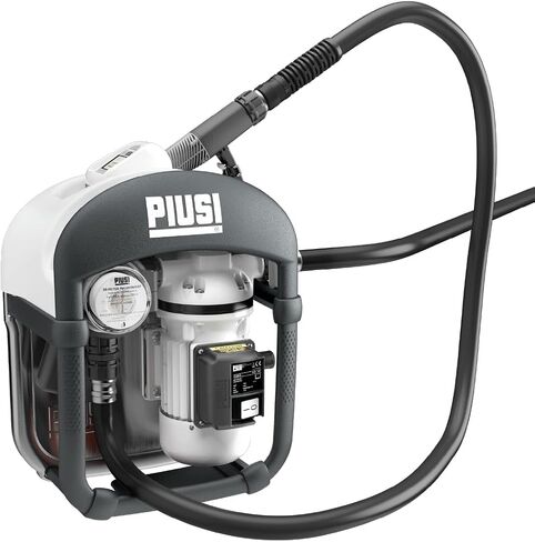 مجموعة مضخة نقل Piusi THREE25 DEF 9 GPM مجهزة بفلتر، خرطوم تفريغ بطول 19 قدمًا، فوهة أوتوماتيكية بمقياس مصمم خصيصًا لخزانات IBC (AC 120V) in Kuwait
