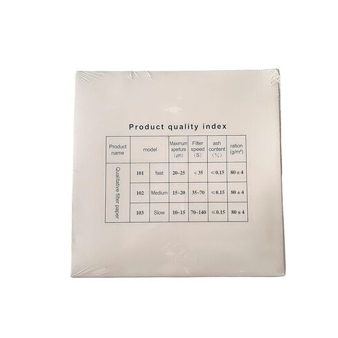 12.5 سم 20-25 ميكرومتر ورق ترشيح نوعي OD=125 مم سرعة سريعة 100 قطعة/الحزمة in Kuwait