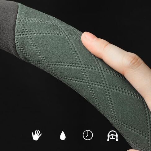 OUTMX Steering Wheel Cover Car for Hyundai Tucson NX4 / Hybrid/N-Line 2021 2022 2023 2024 Anti Slip Breathable Steering Wheel Cover Steering Wheel Cover Protective Interior Accessories in Kuwait