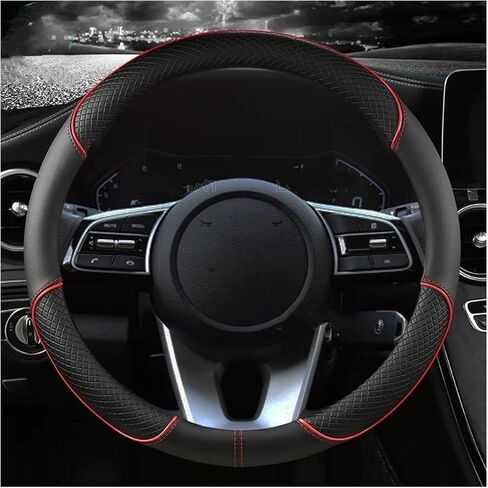 غطاء عجلة القيادة OUTMX لسيارة Opel Grandland X 2017 2018 2019-2022 غطاء عجلة القيادة مضاد للانزلاق وجيد التهوية غطاء عجلة القيادة ملحقات داخلية واقية، C/C in Kuwait
