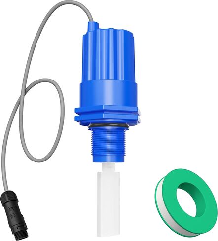 GNR00003 Paddle Flow Switch Replacement, Compatible with Saltron Reliant and Solaxx Saltwater Chlorine Generators, M12 2-Pin Round Connector, 3/4" MPT Threaded Flow Sensor, Blue in Kuwait