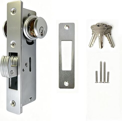 Mortise Door Lock, Commercial Mortise Lock with Lock Cylinder, Double Cylinder Deadbolt Lock Set (1-1/8" Backset) in Kuwait