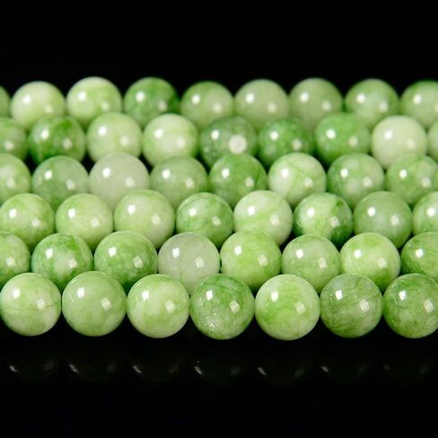 #US 8MM Lime Green Jade Round 4.5 inch (80020085-D6 8) in Kuwait