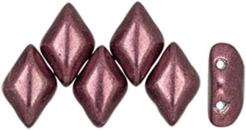 #US 06B0, Saturated Metallic Red Pear, GemDuo, 5 Grams, 8x5mm, 2 Hole, (g68) in Kuwait