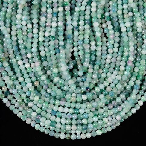 #US 4MM Blue Green Jade Round 4.5 inch (80020079-D6 7) in Kuwait