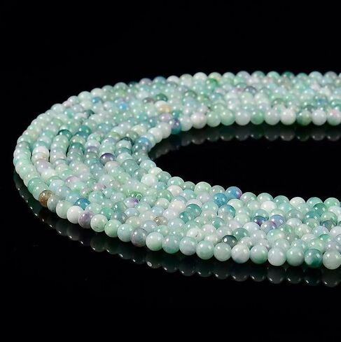 #US 4MM Blue Green Jade Round 4.5 inch (80020079-D6 7) in Kuwait