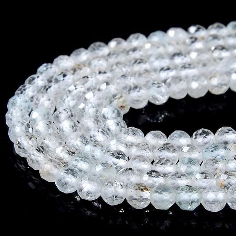 #US 3-4MM Natural Topaz Micro Faceted Round 5 inch (800 6252-P52) in Kuwait