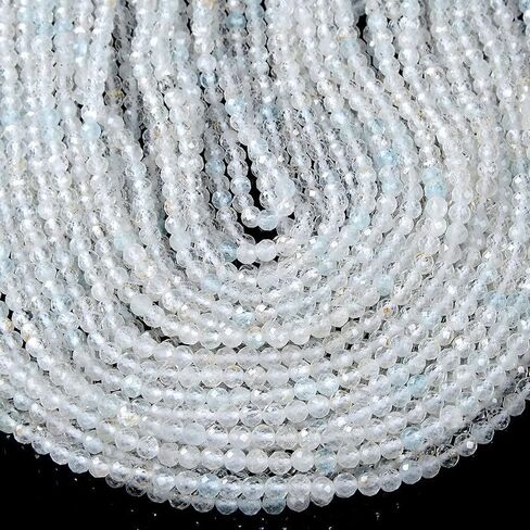 #US 3-4MM Natural Topaz Micro Faceted Round 5 inch (800 6252-P52) in Kuwait