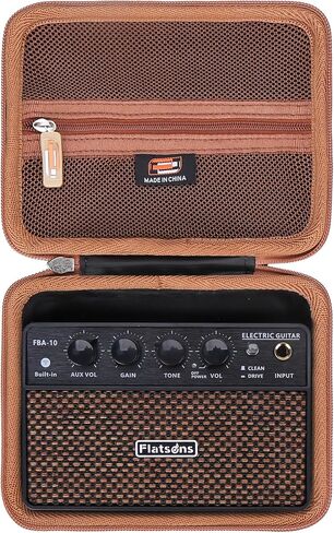 Hard EVA Carrying Case Compatible with Flatsons FBA-10 Guitar Amp, Protective Storage Bag with Accessory Mesh Pocket, Mini 10W Amplifier Portable Travel Storage Box (Case Only) in Kuwait