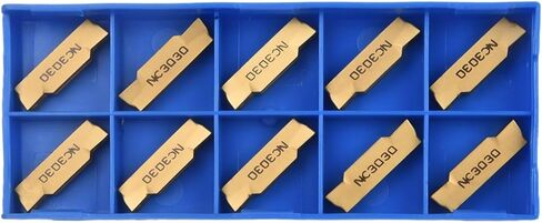 10pcs MGMN400-M NC3030 Carbide Inserts for MGEHR 4mm Grooving Cutting Steel Parts Semi-Finishing High Grip in Kuwait