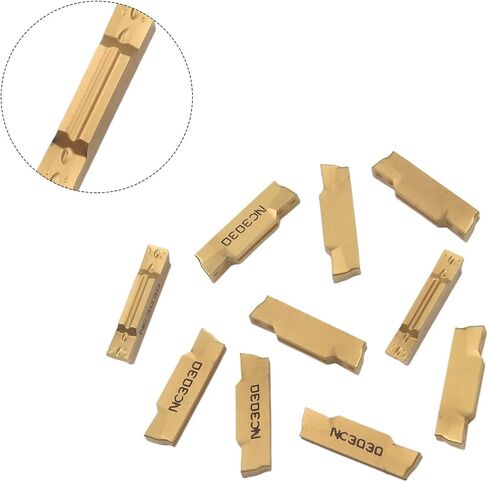 10pcs MGMN400-M NC3030 Carbide Inserts for MGEHR 4mm Grooving Cutting Steel Parts Semi-Finishing High Grip in Kuwait