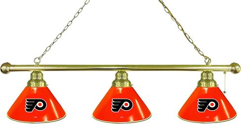 HBS Philadelphia Flyers 3 Shade Billiard Light with Orange Shades by The Holland Bar Stool Co. in Kuwait