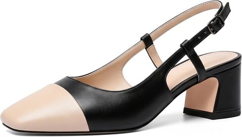 الكعوب من Eldof Women's Slingback Clof Pumps أحذية مع إصبع قدم مربع على الكعب 2 بوصة للعمل غير الرسمي حفل الحياة اليومية in Kuwait