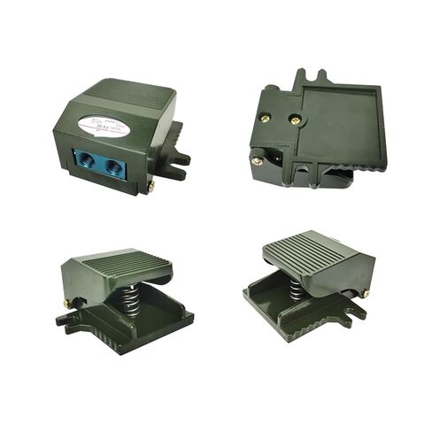 مضخات الحجاب الحاجز، FV-02 سبائك الألومنيوم 1/4 بوصة BSP، صمام دواسة الهواء الهوائي الملولب، مفتاح قدم ثنائي الاتجاه (الصمام فقط) in Kuwait