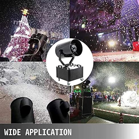 2000W Professional Snow Machine, 180° Snowflake Maker with Remote Control, Creates Falling Snow Effect, 3-5m Spray Distance for DJ Parties and Stages in Kuwait