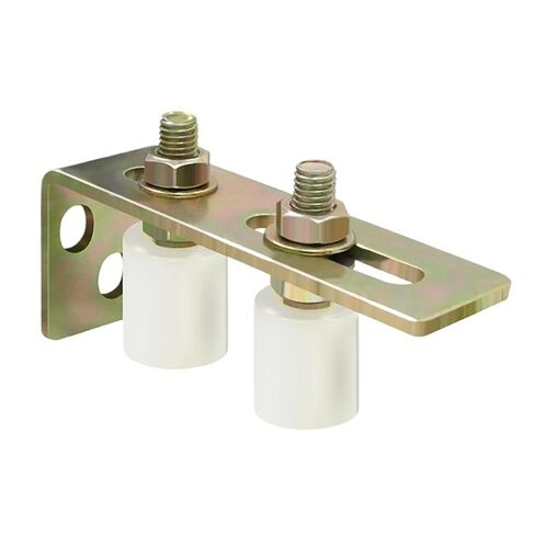 1set Guide Wheel Patio Door Track Guide Rollers Sliding Door Guide Rollers with L-Pillar Bracket Adjustable Double Rollers(Black) in Kuwait