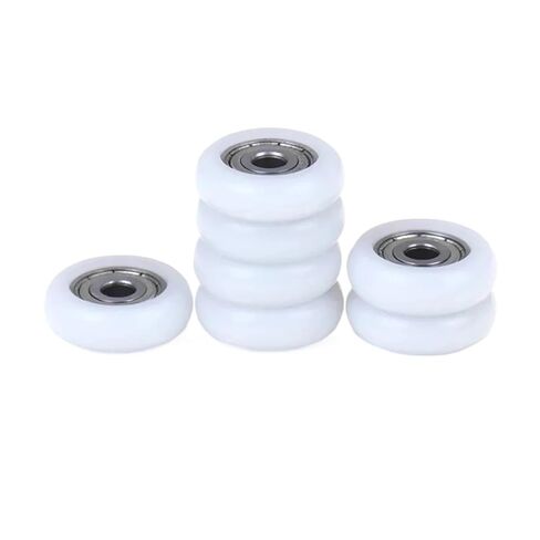 10Pc Shower Door Roller Runner Wheel Replacement White Shower Room Pulley 19-25mm Wheel Diameter for Household Shower Enclosures(23mm) in Kuwait
