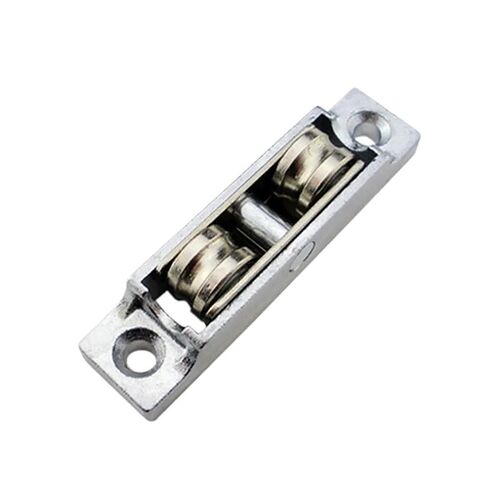 Stainless Steel Window Pulley Slot Wheels Silent Copper U Groove Track Door Roller Casters Sliding Glass Window Hardware Fitting(A) in Kuwait