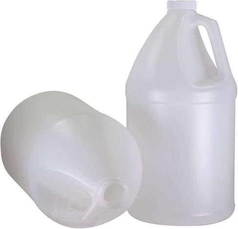 (1,2,4)1-Gallon White Plastic Jugs with Secure White Screw-On Caps for Storage and Transport in Kuwait