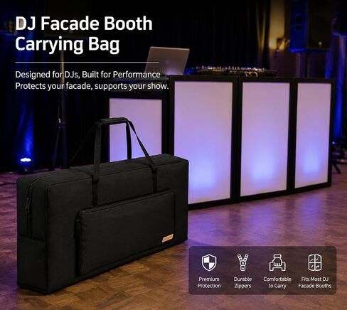 Heavy Duty DJ Facade Booth Carrying Bag,Water-resistant Portable DJ Facade Equipment Storage Bag 47"x5"x23.6"[Only Bag] in Kuwait