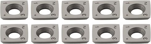 Solid Carbide Square Indexable Inserts 15mm x 15mm x 2.5mm with R100-Radius and 4-Sided Cutting Edge for Byrd Shelix Cutterhead 10 Pack in Kuwait