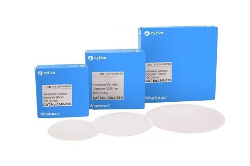 GE Bio-Sciences 1542-090 ورق فلتر السليلوز، دوائر، مقسى، بدون رماد درجة 542، قطر 90 مم، عبوة من 100 قطعة in Kuwait
