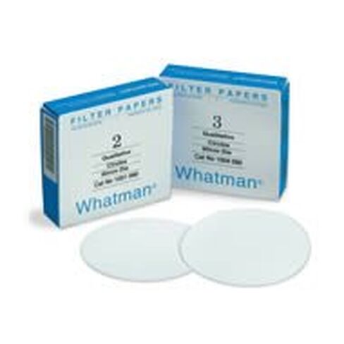 Whatman 1003-125 Cellulose Qualitative Filter Paper, Grade 3, Circle, 125mm Diameter, 6µm Pore Size (Pack of 100) in Kuwait