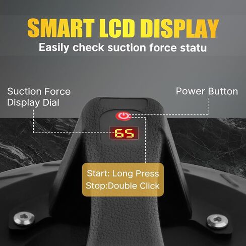 Electric Heavy Duty Suction Cup,11.8" Vacuum Tile Suction Cup Tool with Digital Display,350lbs Max Load, Auto Pump & Detachable 3000 mAh Battery, Suction Cup Lifter for Tile Granite Marble in Saudi Arabia