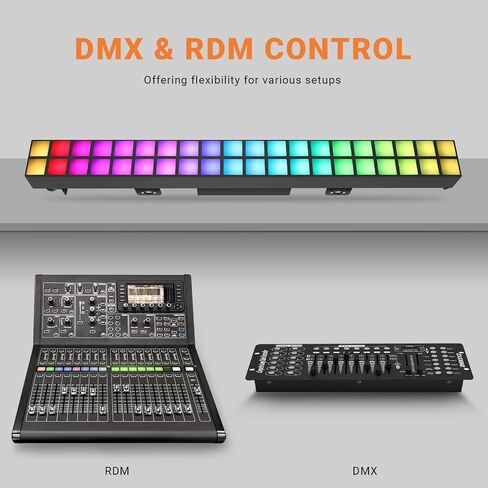 100 واط مرحلة بكسل أضواء مع حامل: 40 بيدز RGB DJ Light Bar مع ترايبود قابل للتعديل - 37 لون ثابت و 95 آثار العرض المتغيرة لحفل حفل زفاف لايف رقص نادي الإضاءة المرحلة in Kuwait