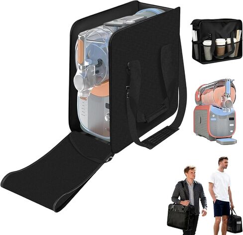 حقيبة حمل متوافقة مع Ninja Slushy Machine Max FS605/FS605IV/FS605SG، حقيبة حمل سميكة لجهاز Ninja Slushy Max مع فتحة أمامية لسهولة الوصول (أسود) in Kuwait