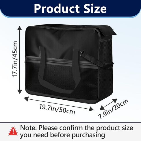 حقيبة حمل متوافقة مع Ninja Slushy Machine Max FS605/FS605IV/FS605SG، حقيبة حمل سميكة لجهاز Ninja Slushy Max مع فتحة أمامية لسهولة الوصول (أسود) in Kuwait