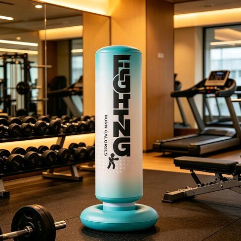 Inflatable Punching Bag for Adult, 59“ Heavy Duty Standing Boxing Bag with 4 inch Inflatable Foot Pump for Mixed Martial Arts, Muay Thai, Fitness Training in Kuwait