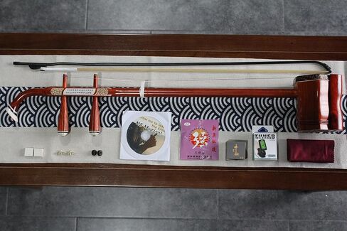 Erhu الصيني - كمان كمان من خشب الورد مع تعلم DVD وRosin والجسر والحافظة الصلبة وما إلى ذلك - مثالي للمبتدئين (BS3997B) in Kuwait