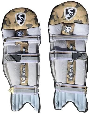 SG Cricket HP LITE Premium واقيات أرجل الضرب باليد اليمنى - مقاس للبالغين، لون أزرق داكن وأسود in Kuwait