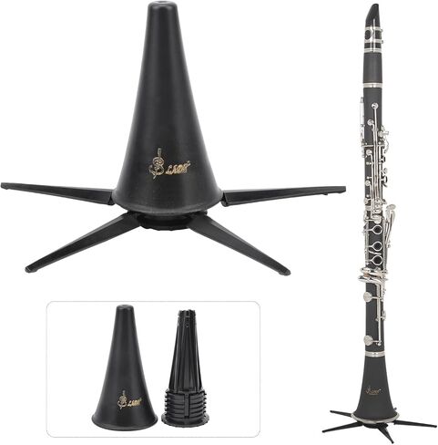 Clarinet Stand, Foldable 5 Leg Holder Detachable Bracket with Spiral Knob and Polished Toes for Musical Instrument Storage in Kuwait