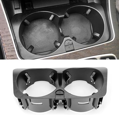 TTCR-II متوافق مع حامل الأكواب المركزي من مرسيدس بنز، من أجل C Class GLC Class Center Console حامل الأكواب استبدال الكروم، لـ 2015-2021 W205 C300 C400 C63 و2016-2023 W253 GLC 300 in Kuwait
