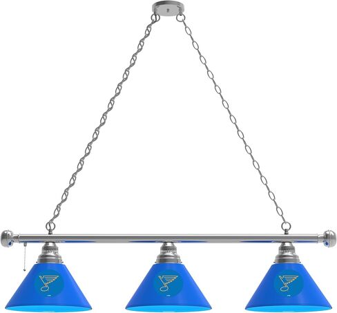 HBS St Louis Blues 3 Shade Billiard Light by The Holland Bar Stool Co. in Kuwait