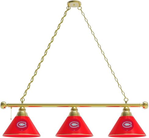 HBS Montreal Canadiens 3 Shade Billiard Light من شركة The Holland Bar Stool Co. in Kuwait