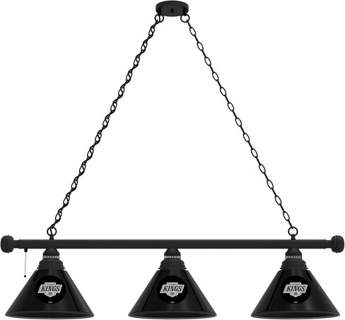HBS Los Angeles Kings 3 Shade Billiard Light with Black Fixture by Holland Bar Stool in Kuwait