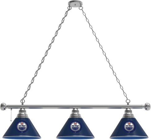 HBS Edmonton Oilers 3 Shade Billiard Light من شركة Holland Bar Stool Co. in Kuwait