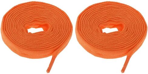 Pair Roller Skate Inline Skate Shoe Laces Shoelaces Skating Boots Part 180cm, Orange in Kuwait