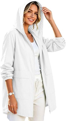 Women's Softshell Jacket With Hood Waterproof Lightweight Windbreaker Coat Quick Dry Climbing Camping Hiking Outwear in Kuwait