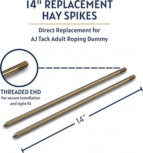 AJ Tack Replacement Hay Spikes for Roping Dummy, 14 in, 2 Pack in Kuwait