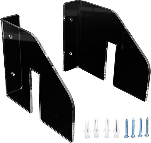 Acrylic Skateboards Storage Rack, Wall Mounted Skateboard Holder Bracket, Clear Longboard Display Shelf for Bedroom Living Room Decor with Screws Included in Kuwait