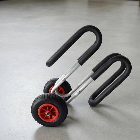 Milageto Surfboard Transport Cart Foam-Padded Stand-up Paddleboard Transport Cart Curved Handles Paddle Board Trolley in Kuwait